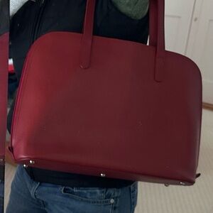 Elegant Red leather Jack Georges Handbag/laptop bag